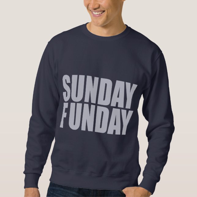 Sweatshirt d'obscurité de dimanche Funday (Devant)