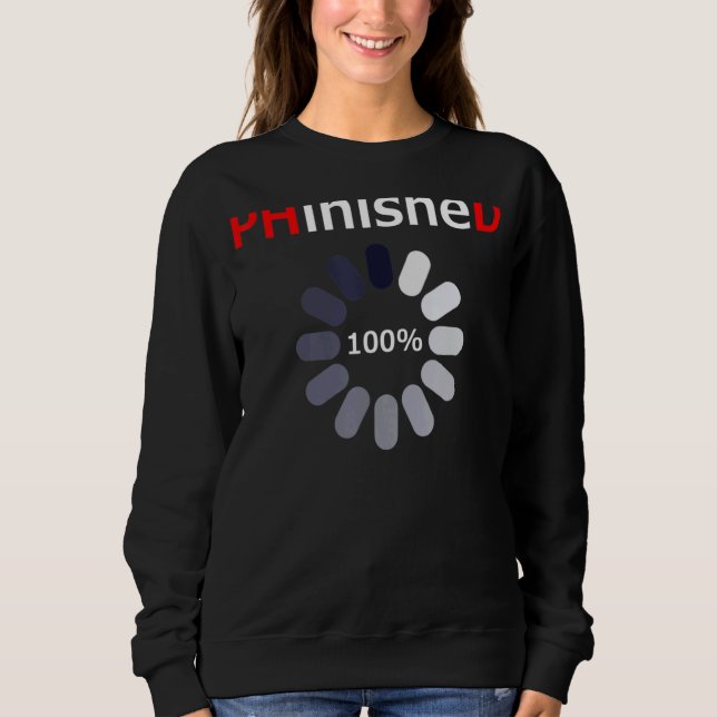 Sweatshirt Docteur Chargement Phd Graduation (Devant)