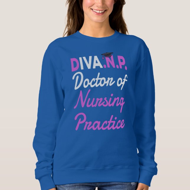 Sweatshirt Doctorat Du PDNP Pour Docteur En Infirmière (Devant)