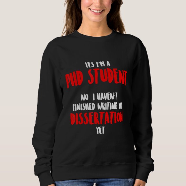 Sweatshirt Doctorat en thèse Dissertation Doctorat Diplôme 57 (Devant)