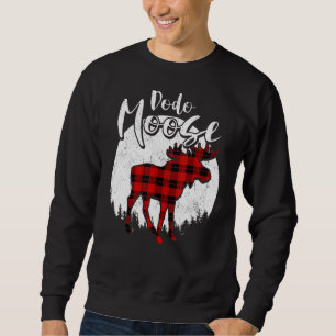 Sweatshirt Dodo Moose Red Plaid Buffalo Correspondant Famille