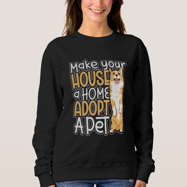 Sweatshirt Dog Adoption Animal Rescue Animal Rights Rescue An (Devant)