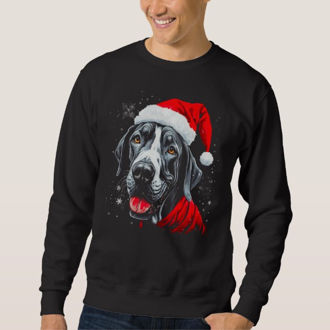 Sweatshirt Dog Great Dane Xmas (Devant)