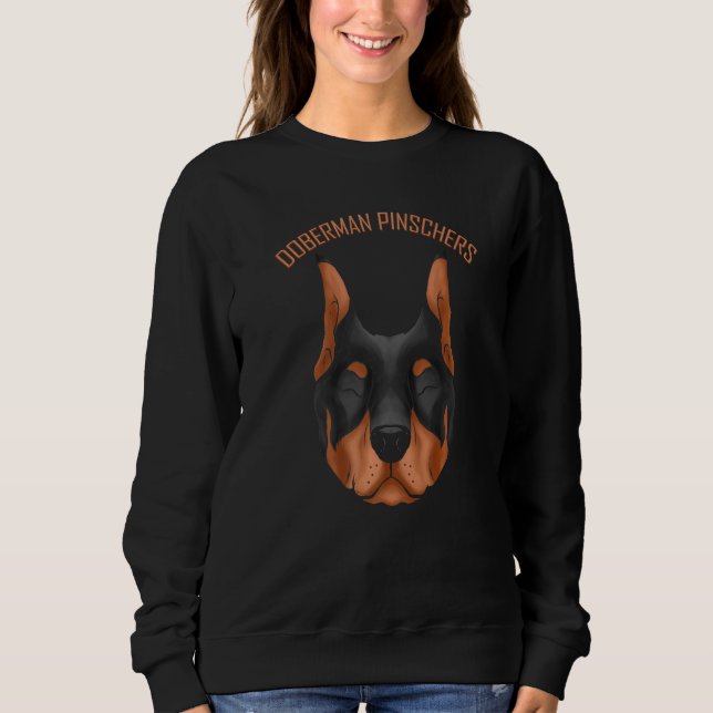 Sweatshirt Dog   I Love My Doberman Pinscher (Devant)