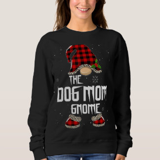 Sweatshirt Dog Maman Gnome Buffalo Plaid Matching Family Chri
