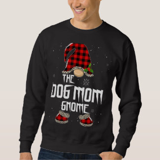 Sweatshirt Dog Maman Gnome Buffalo Plaid Matching Family Chri