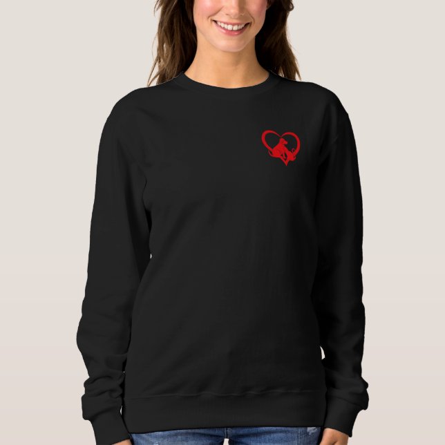Sweatshirt Dog Owner Cat Owner Cute Cat     Dog Cat Heart   (Devant)
