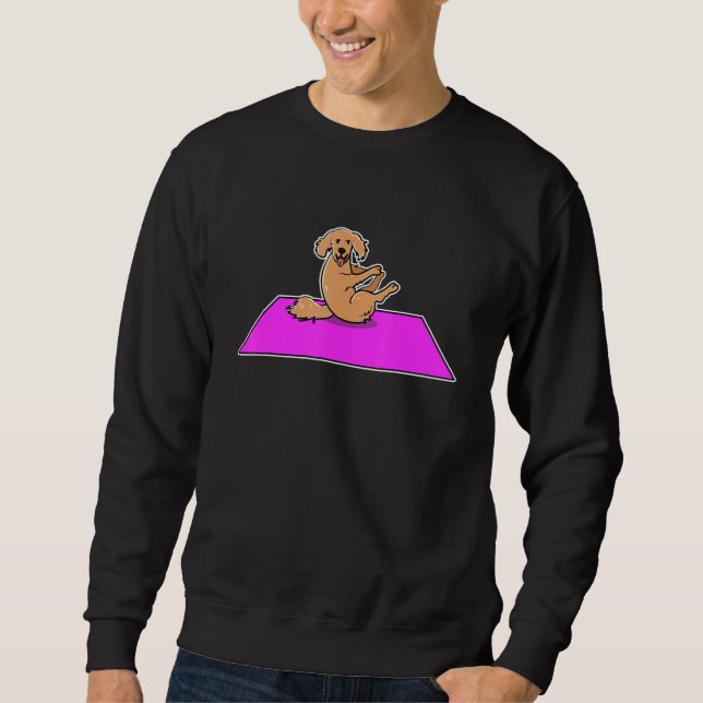 Sweatshirt Dog Yoga Golden Retriever 1 (Devant)