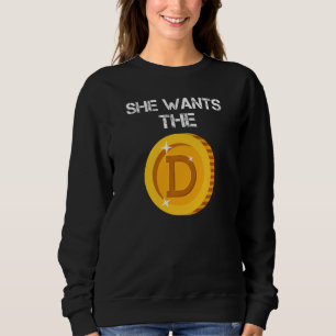 Sweatshirt Doge Doge Coin Mème Dirty Joke Hodl Doge Elle Veut