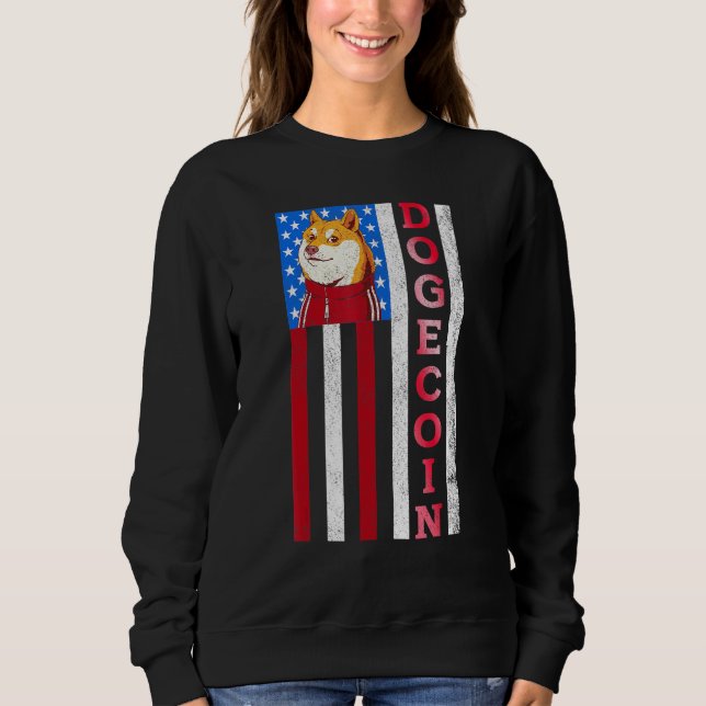 Sweatshirt Dogecoin Us Doge Doge Cryptomonnaie Crypto Pour Mo (Devant)