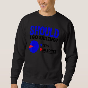 Sweatshirt Dois-je aller faire de la voile Oui aussi Oui Capi