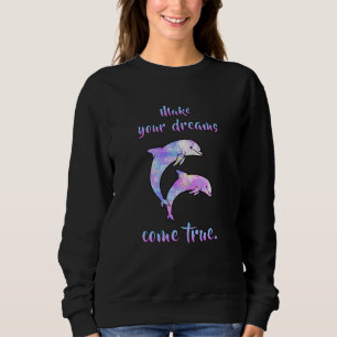 Sweatshirt Dolphins Dauphin Animal Mer Océan Eau Drôle Drôle