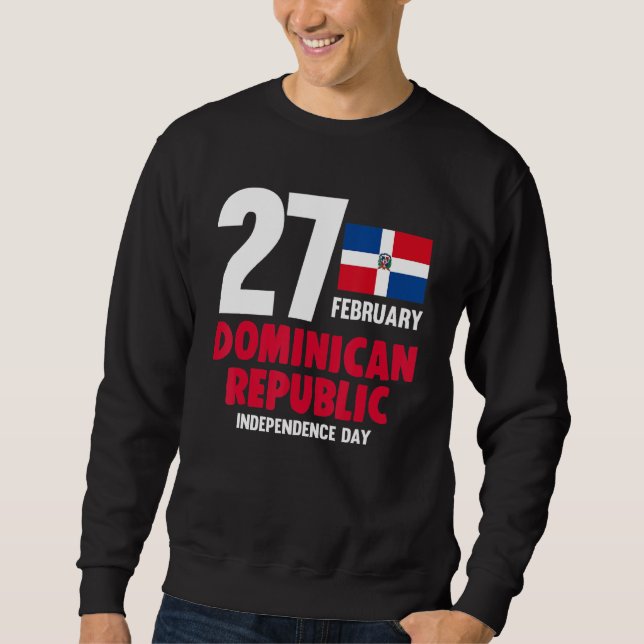 Sweatshirt Dominicana Pride Fête de l'Indépendance République (Devant)