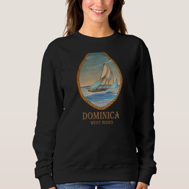 Sweatshirt Dominique Antilles Vintage Retro Vacat (Devant)