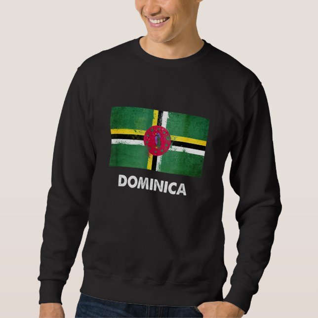 Sweatshirt Dominique Drapeau  Dominicain (Devant)