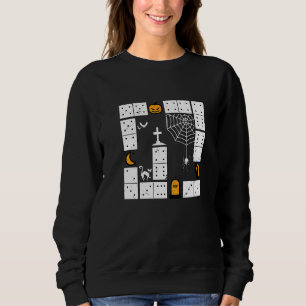 Sweatshirt Domino Halloween Dominos Trick Or Treat Dominos G