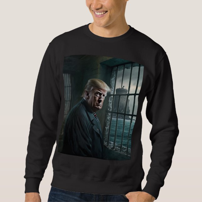 Sweatshirt Donald Trump condamné et incarcéré à la prison d'A (Devant)