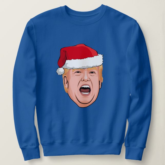 Sweatshirt Donald Trump en colère Noël (Design devant)