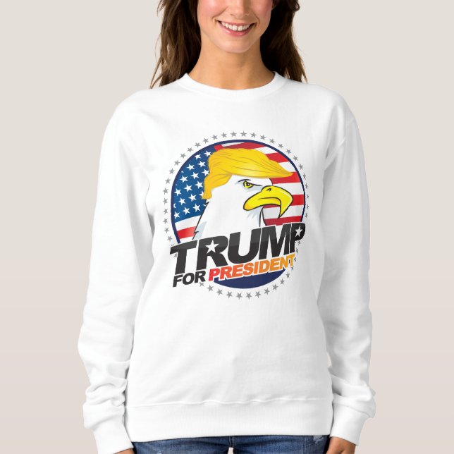 Sweatshirt Donald Trump Pour Le Président Eagle Chandail De C (Devant)
