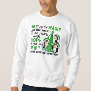 Sweatshirt Donation d'organe de pingouins de Noël