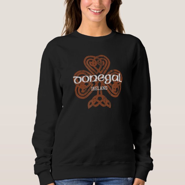 Sweatshirt Donegal Irlande Celtic Shamrock Vintage (Devant)