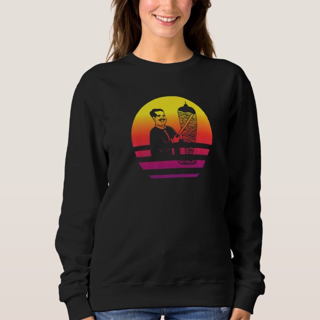 Sweatshirt Döner Kebab Retro Style Vintage (Devant)