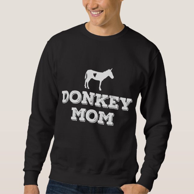 Sweatshirt Donkey Mom - Donkey Cadeaux Pour Les Amateurs D'Ân (Devant)