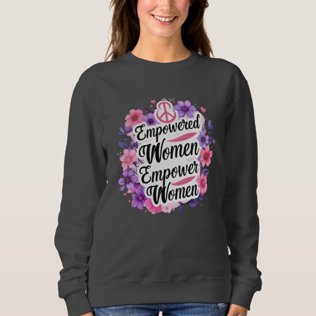 Sweatshirt Donner aux femmes les moyens d'agir (Devant)