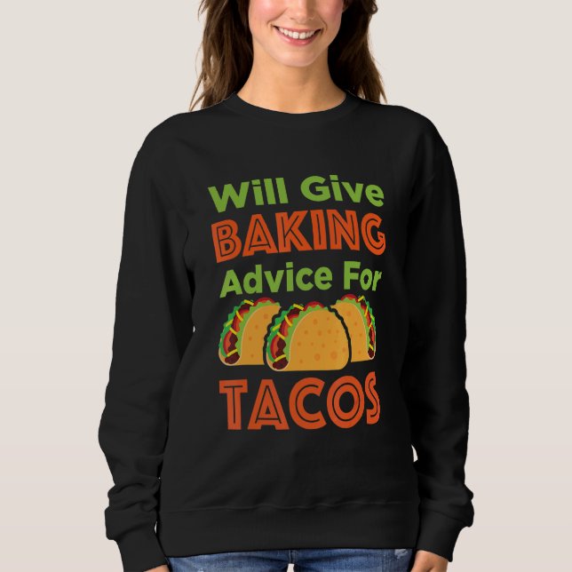 Sweatshirt Donnera Des Conseils De Cuisson À La Pâtisserie Ta (Devant)
