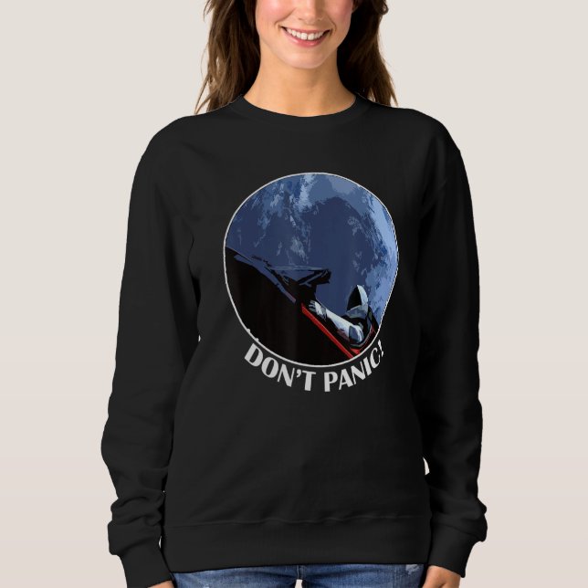 Sweatshirt Dont Panic Starman historique (Devant)