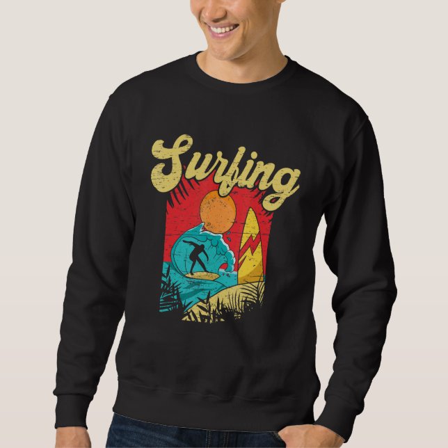 Sweatshirt Don't Stop Surfing Extreme Sports Sea Waves Surfer (Devant)