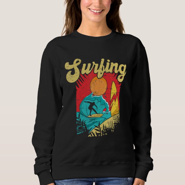 Sweatshirt Don't Stop Surfing Extreme Sports Sea Waves Surfer (Devant)