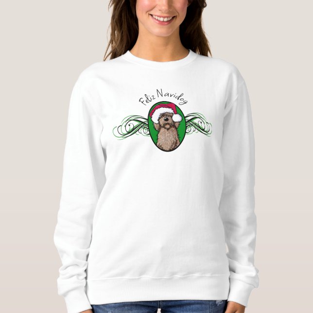 Sweatshirt Doodle au Chocolat de Noël (Devant)