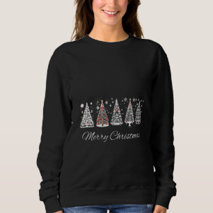 Sweatshirt Doodle de Noël Russe hiver Joyeux Noël
