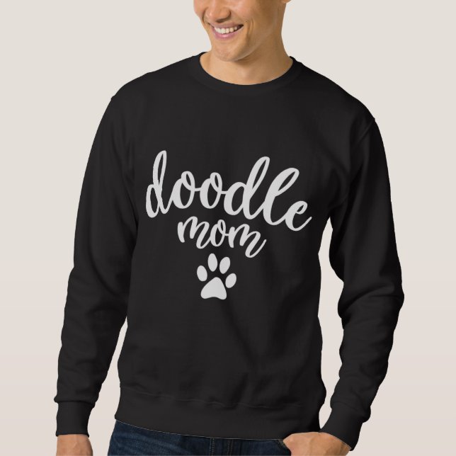 Sweatshirt Doodle Maman Chien Paw - Goldendoodle Cadeau (Devant)
