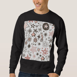 Sweatshirt Doodles cosmiques : Étoiles et comètes
