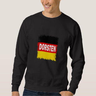 Sweatshirt Dorsten Allemagne Avec Drapeau Allemand