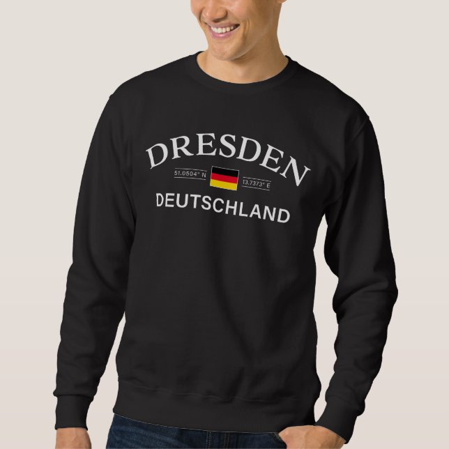 Sweatshirt Dortmund Deutschland Coordonnées Allemand (Devant)