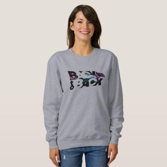 Sweatshirt Dos à Dos | Sweat-shirt pour femme (Devant entier)