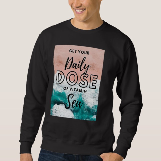 Sweatshirt Dose de vitamine de mer (Devant)