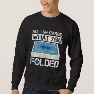 Sweatshirt Dossier de la carte pliante Texas Holdem Poker Car