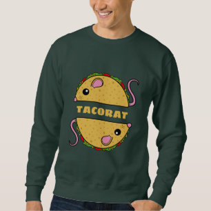Sweatshirt double Taco Rat (texte jaune)