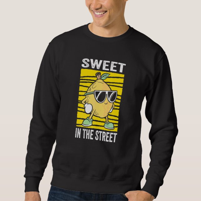 Sweatshirt Douce Dans La Rue Pour Un Patron De Stand De Limon (Devant)