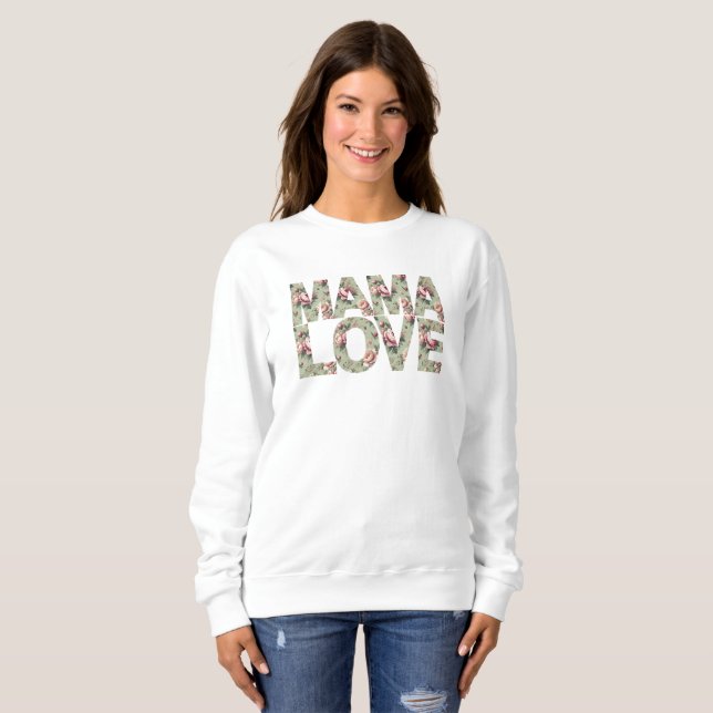 Sweatshirt Douce Maman Amour Réconfortant  (Devant entier)