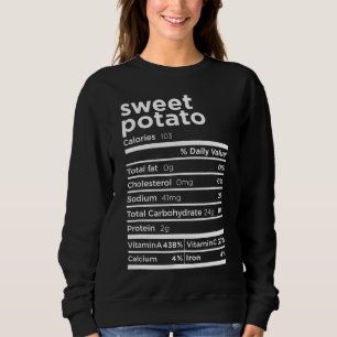 Sweatshirt Douce Pomme de terre La valeur nutritive Drôle Tha