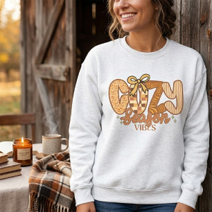 Sweatshirt Doudoune à nœud papillon rétro automne Coquette Vi