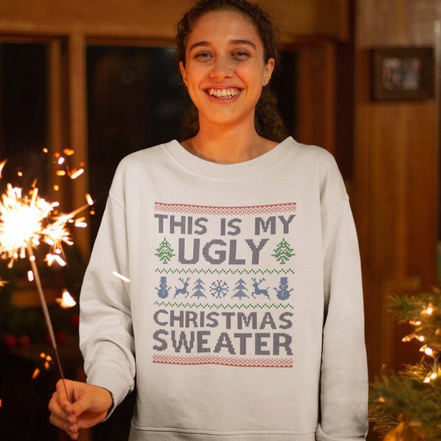 Sweatshirt Douleur de Noël moche (ugly christmas sweater)