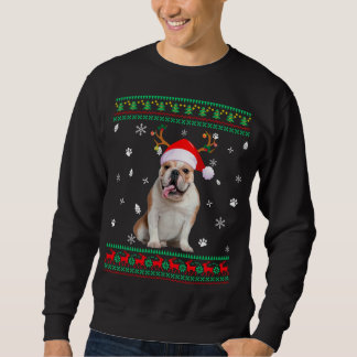 Sweatshirt Doux moche Noël anglais Chien Chien Père Noël R