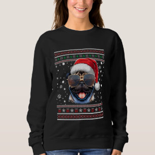 Sweatshirt Doux moche X mas Père Noël Carlin chien Noël