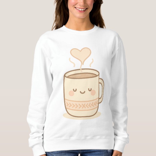 Sweatshirt Doux pulls calmes pour les journées d'hiver lentes (Devant)
